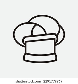 restaurant logo illustration chef food delicious creative design.