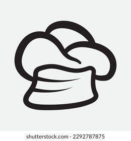 restaurant logo illustration chef food delicious creative design.