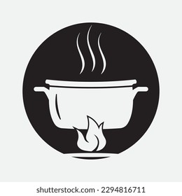 restaurant logo illustration chef food delicious creative design.