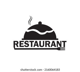 Restaurant logo isolated on white background.