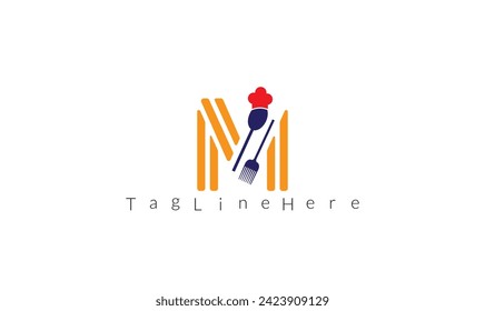 Restaurant logo with Latter Design