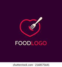 Logo del restaurante con estilo de línea. Adecuado para el diseño de recetas, dietas, cocciones, cafés y vectores de comida fresca