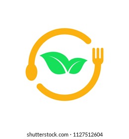 restaurant logo. meal icon. food symbol. vector eps 08.