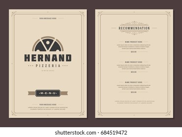 Restaurant Cafe Menu Vector Design Template Stock Vector (Royalty Free ...