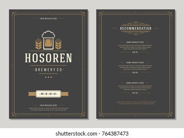 Coffee Shop Logo Menu Design Vector Stock Vector (Royalty Free) 1007237896