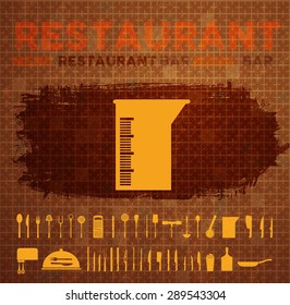 Restaurant Logo Menu Set Icon Collection