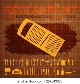 Restaurant Logo Menu Set Icon Collection
