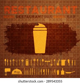 Restaurant Logo Menu Set Icon Collection