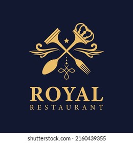 Restaurant Logo Minimal Royal Logo Vector Stock Vector (Royalty Free ...