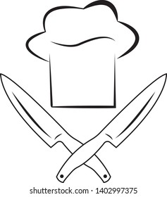 restaurant logo minimalism design Vector