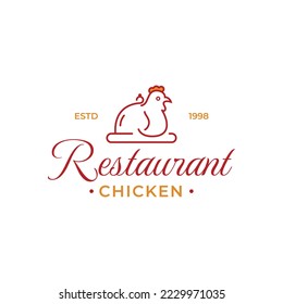 Paquete de logotipos de restaurante - conjunto de logotipos de pollo