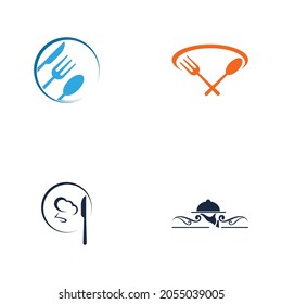 restaurant logo set vector illustration design template