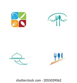 restaurant logo set vector illustration design template