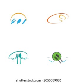 plantilla de diseño de ilustración vectorial conjunto de logotipos de restaurante