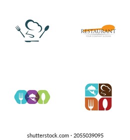 restaurant logo set vector illustration design template