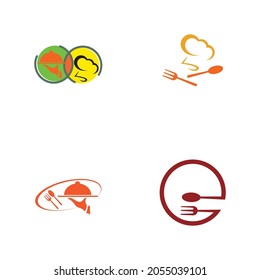 restaurant logo set vector illustration design template
