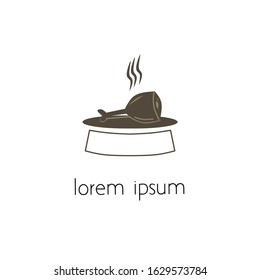 restaurant logo with a simple concept. suitable for various design purposes.