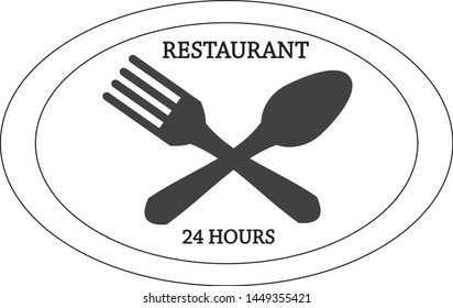 Restaurant logo with simple design