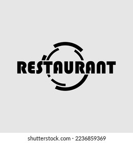 Restaurant logo with a simple but modern concept