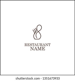 restaurant logo, spoon and fork