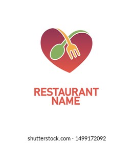 restaurant logo, spoon and fork