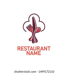 restaurant logo, spoon and fork