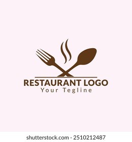  Restaurant logo with spoon and fork icon, modern concept, Restaurant logo, vintage logos. food logo, royal luxury restaurant logo. Arabian style badge. Halal food, cooking logos, knife and plate