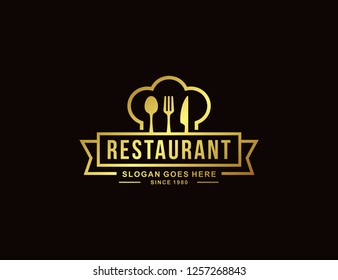 Restaurant logo template