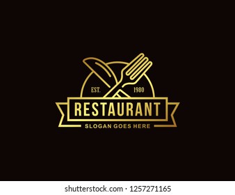 Restaurant logo template