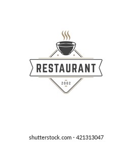 Restaurant Logo Template. 