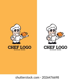 Plantilla de logotipo de restaurante. Símbolo de Sombrero de Cocina. adecuado para el logotipo de la empresa, impresión, digital, icono, aplicaciones y otros fines de marketing
