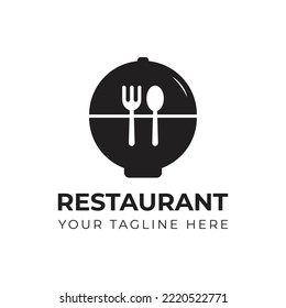 Restaurant logo template design vector 