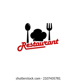 Restaurant Logo Template. Fork and Spoon Logo