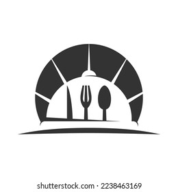 Vorlage für das Restaurant-Logo Symbol Illustration Markenzeichen-Vektorgrafik