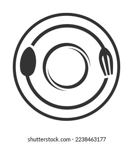 Restaurant logo template Icon Illustration Brand Identity vector