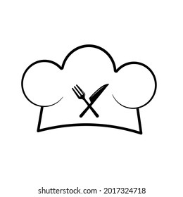 Restaurant logo template. Simple design.