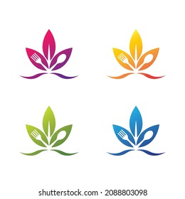 Restaurant logo template vector icon design