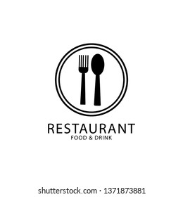 Restaurant logo template VECTOR ILLUSTRATION
