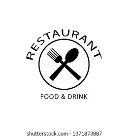 Restaurant logo template VECTOR ILLUSTRATION