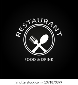 Restaurant logo template VECTOR ILLUSTRATION
