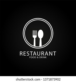 Restaurant logo template VECTOR ILLUSTRATION