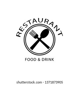 Restaurant logo template VECTOR ILLUSTRATION
