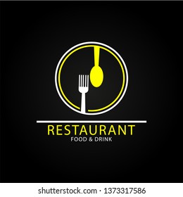 Restaurant logo template VECTOR ILLUSTRATION - Vector 