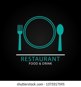 Restaurant logo template VECTOR ILLUSTRATION - Vector 