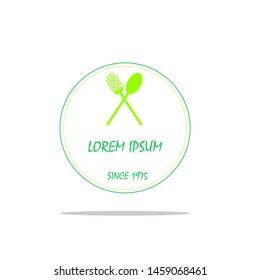 Restaurant logo template vector illustration.