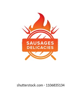 Restaurant logo template vector object for logotype or badge Design. 