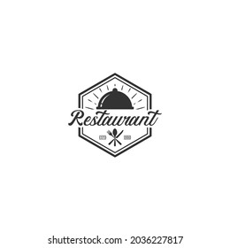restaurant logo template in white background
