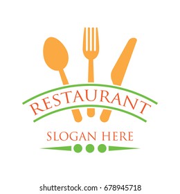 restaurant logo with text space for your slogan / tag line, vector illustration
