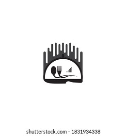 restaurant logo vector design illustration and background