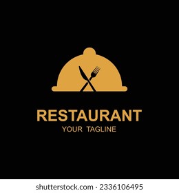 restaurant logo vector icon illustration design with slogan template